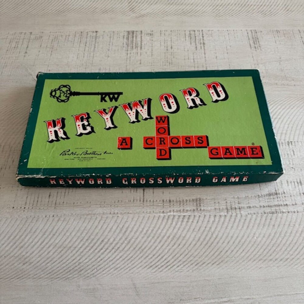 Vintage, Hard to Find 1953 Parker Brothers Keyword
